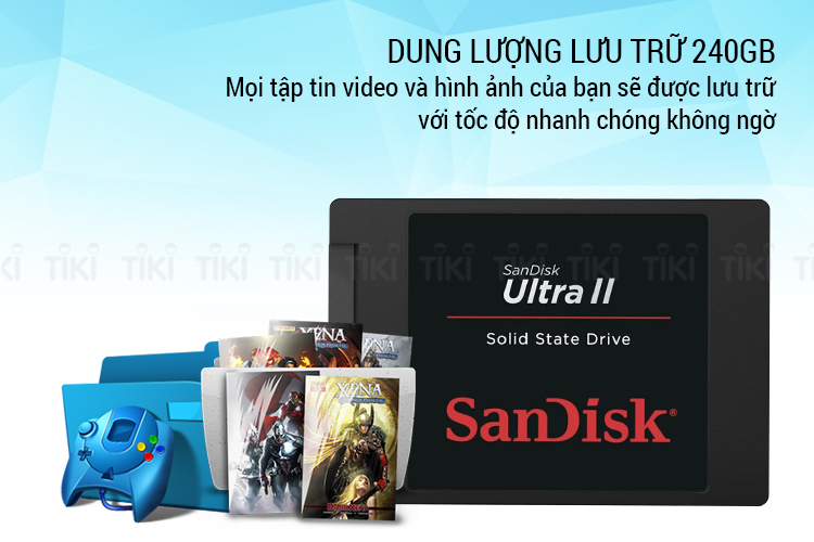 Ổ Cứng SSD SanDisk Ultra II 240GB (Up to 550/500 MB/s)