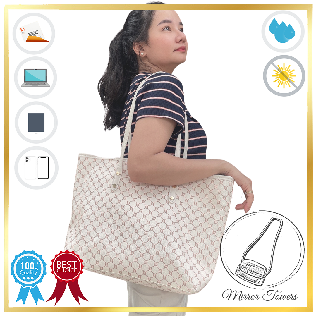 Túi tote họa tiết da vân đẳng cấp, quý phái, sang trọng, đựng được giấy tờ A4, đựng được laptop (Nhiều mẫu)