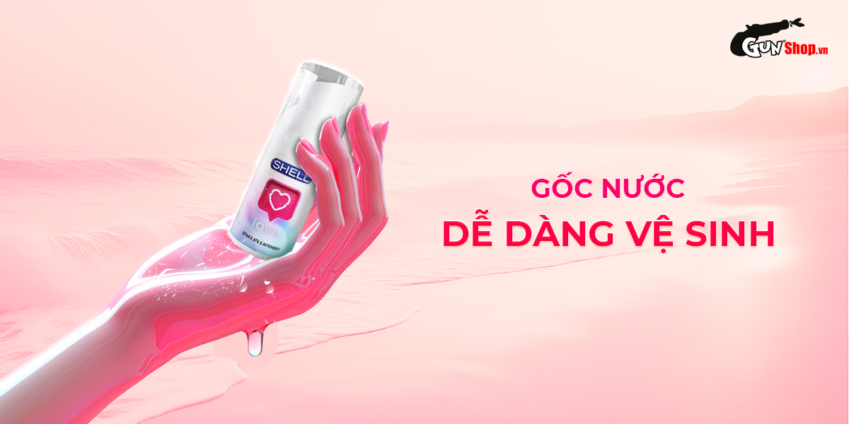 Gel bôi trơn tăng khoái cảm nữ Shell Love - Chai 50ml