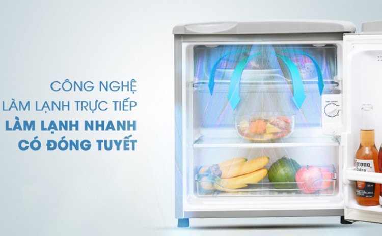 Tủ lạnh Aqua 50 lít AQR-55ER (SS)