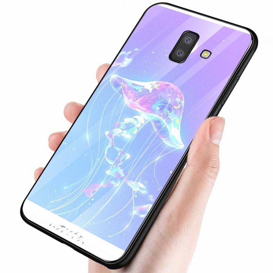 Ốp kính cường lực cho điện thoại Samsung Galaxy J6 - ánh trăng nghệ thuật MS TRANG014