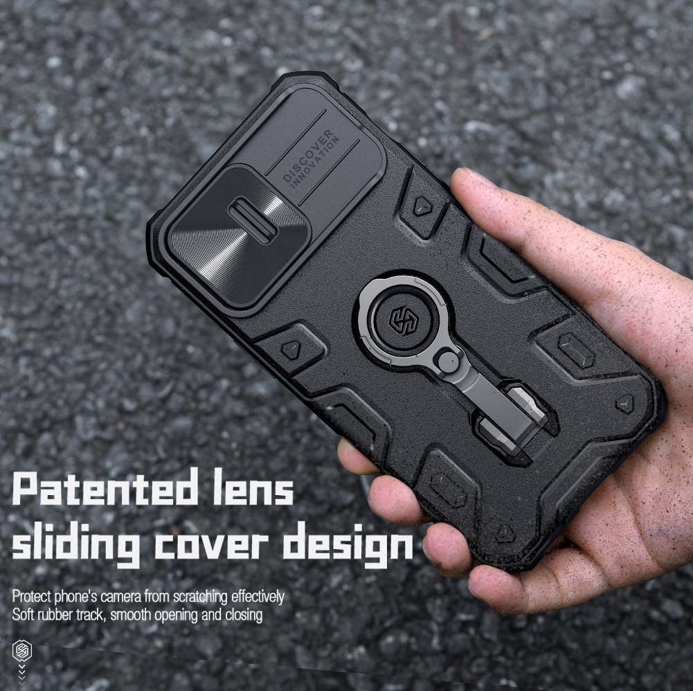 Ốp Lưng Nillkin CamShield Armor Pro Cho iPhone 14 / iPhone 14 Plus / iPhone 14 Pro / iPhone 14 Pro Max - Hàng Nhập Khẩu