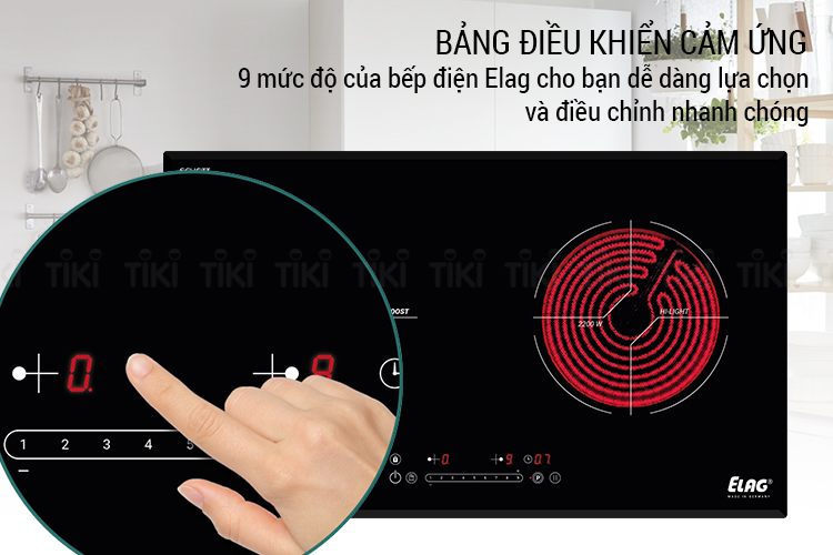 Bếp Đôi Điện Từ Hồng Ngoại Âm Elag KMH 73520.2-P (4600 W) - Hàng Chính Hãng