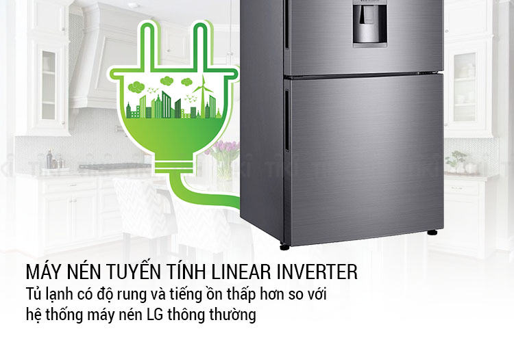 Tủ Lạnh Inverter LG GR-D400S (393L) - Hàng chính hãng 