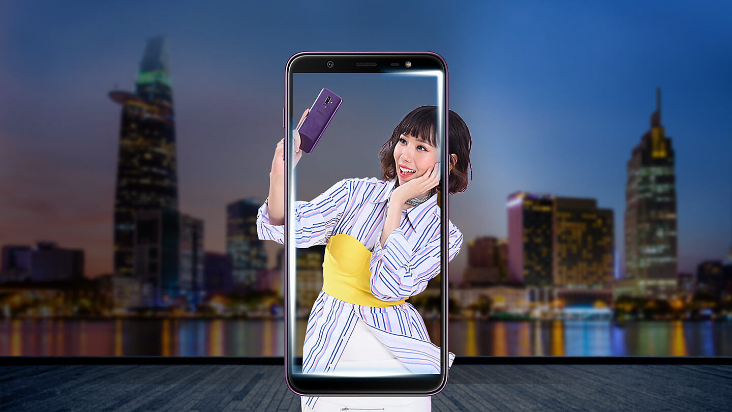 Samsung Galaxy J8 (SM-J810Y/DS) 3GB / 32GB 6.0-inches LTE Dual SIM Factory Unlocked - International Stock No Warranty (Purple)