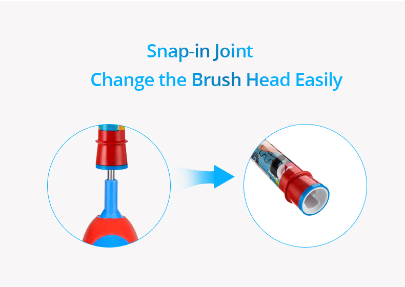 Oral B Kids Electric Toothbrush Soft Bristle Battery Power Supply Gum Care Replaceable Brush Head 2 Minutes Timer Teeth Brush