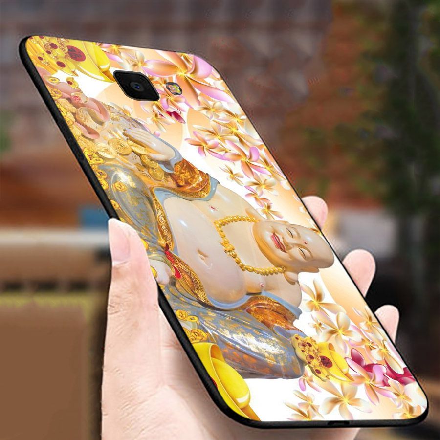 Ốp điện thoại kính cường lực cho máy Samsung Galaxy A50 - thần tài kim MS TTKIM077