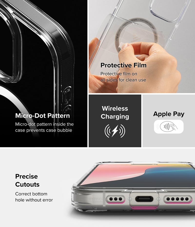 Ốp lưng cho iPhone 16 Pro Max/16 Pro/16 Plus/16 RINGKE Fusion Magnetic - Hàng Chính Hãng