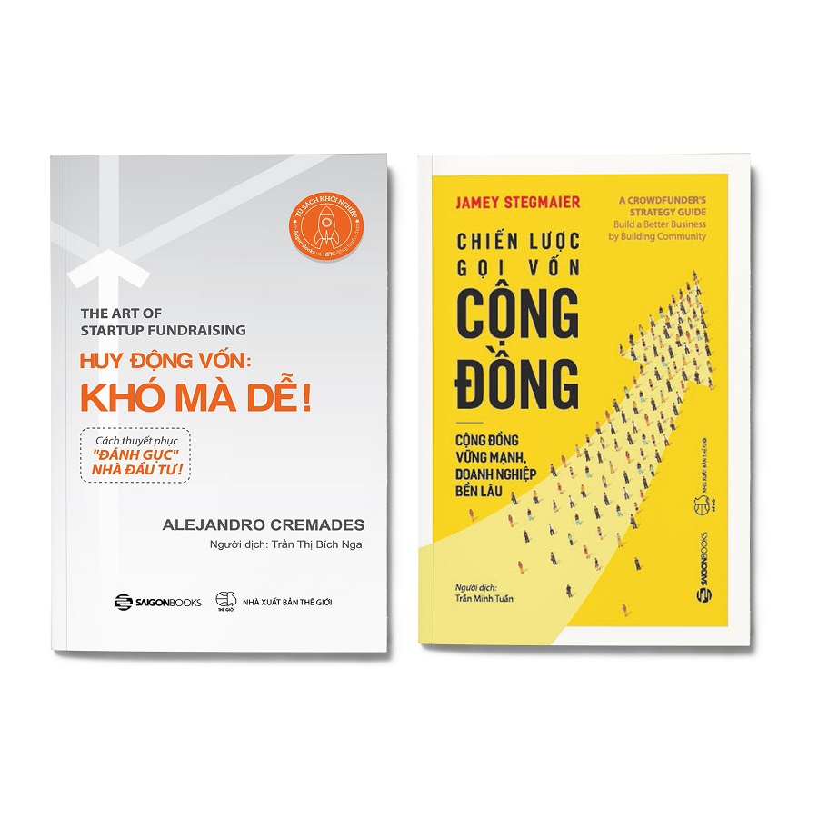Combo 2 cuốn Gọi vốn Startup Huy động vốn khó mà dễ  Chiến lược gọi vốn cộng đồng