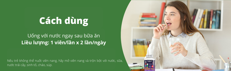 [Combo 3 Tặng 1 cho Trẻ trên 10 Tuổi] TPBVSK Hỗ Trợ Phát Triển Xương NuBest Tall 10+