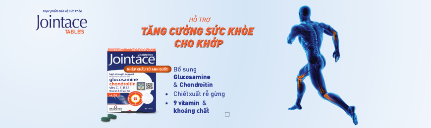 Thực phẩm bảo vệ sức khỏe JOINTACE Tablets Hỗ trợ Tăng cường Sức khỏe cho Khớp - HÀNG CHÍNH HÃNG - CÓ TEM CHÍNH HÃNG - Hộp 30 viên - KÈM QUÀ TẶNG 1