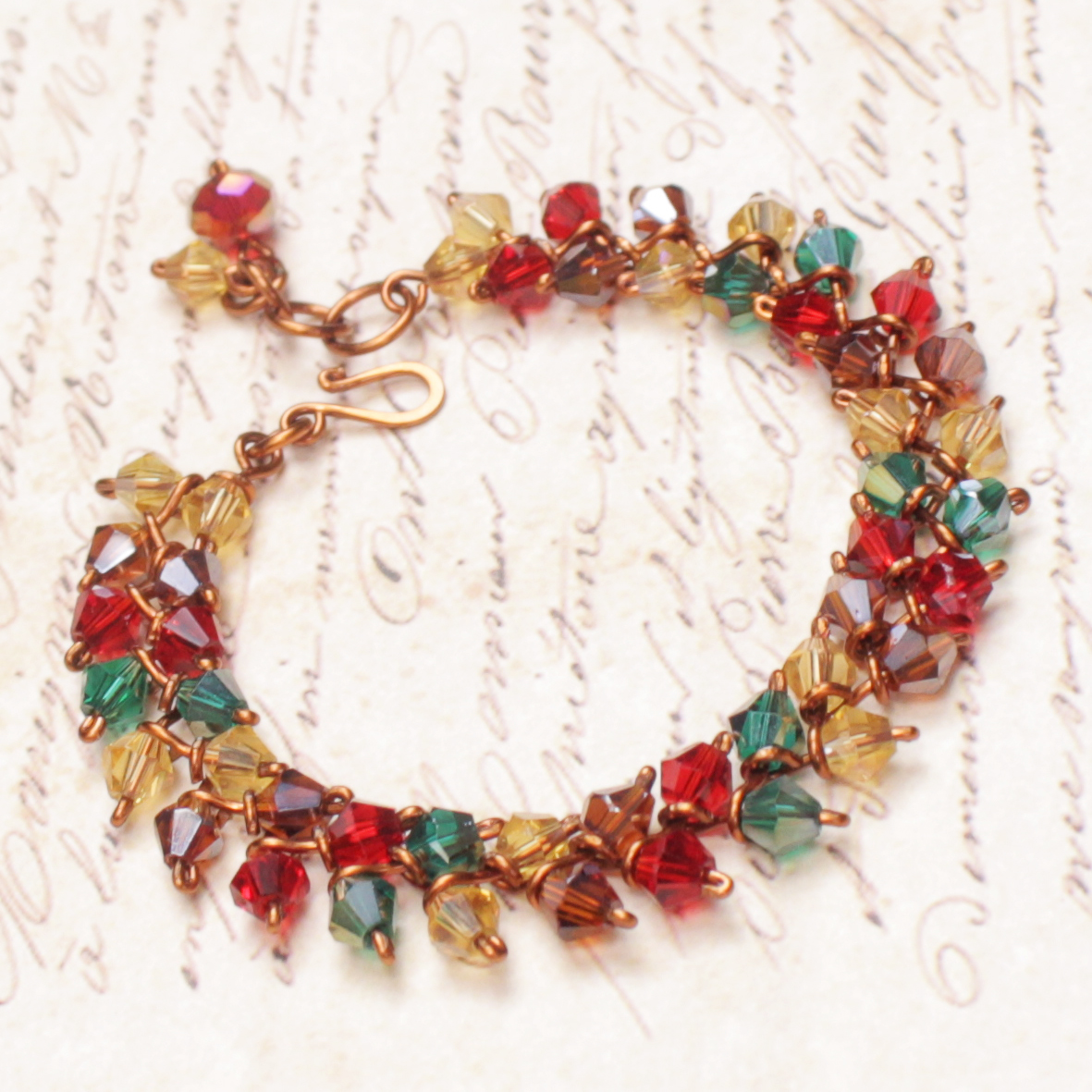 Vòng tay pha lê đẹp màu sắc thời trang cho nữ VTPL0006