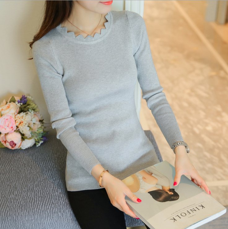 Áo Len Nữ Cổ Gợn Sóng ALN016 MayHomes Thời Trang Korea Dễ Thương Áo Len Nữ Cổ Gợn Sóng Aln016 Mayhomes Thời Trang Korea Dễ Thương