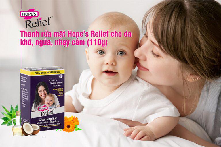 Thanh rửa mặt Hope’s Relief cho da khô ngứa, eczema, viêm da, vảy nến