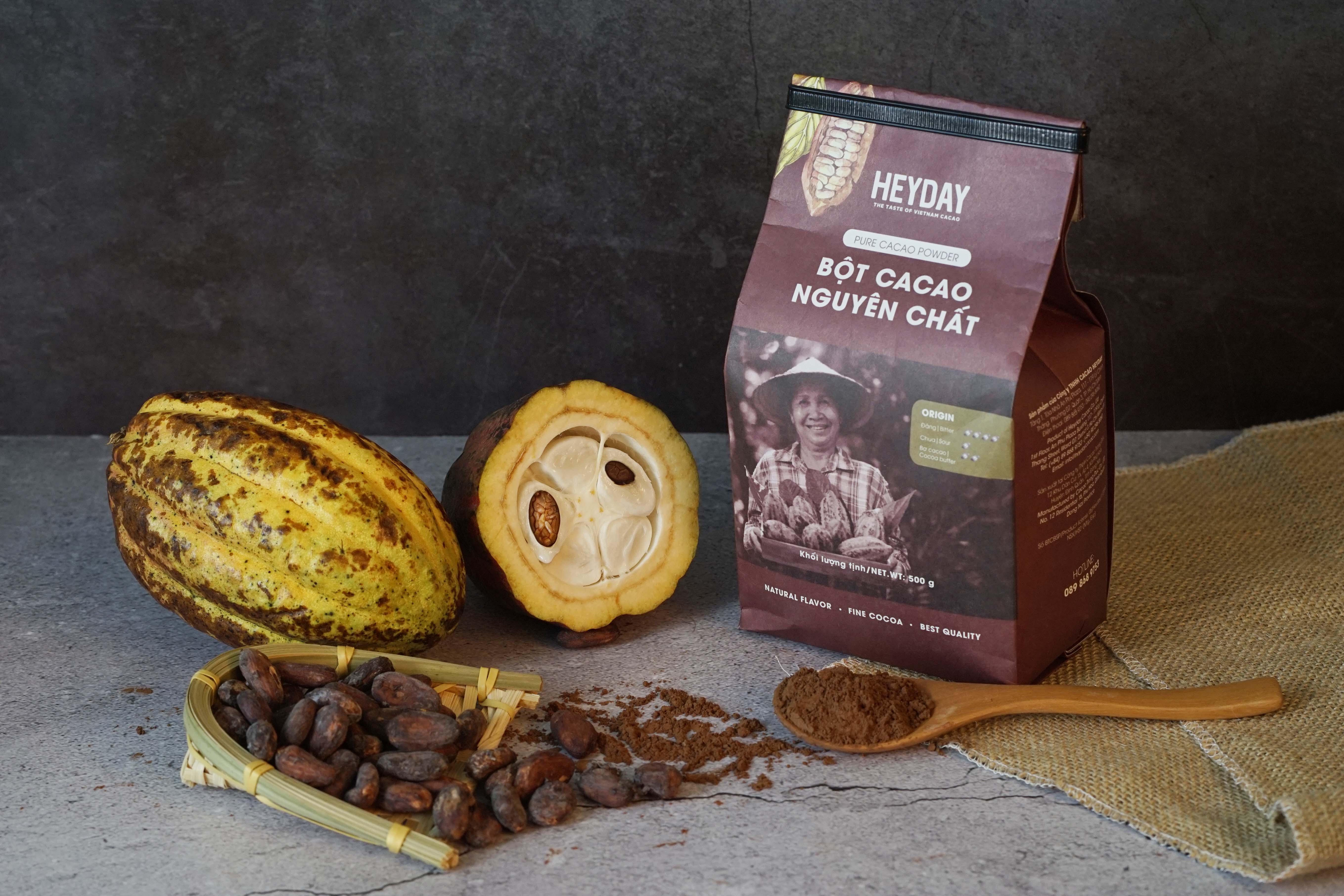 Bột cacao nguyên chất 100% - Heyday Cacao