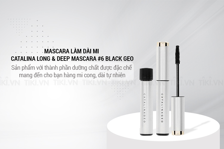 Mascara Làm Dài Mi Catalina Long & Deep Mascara #6 Black Geo