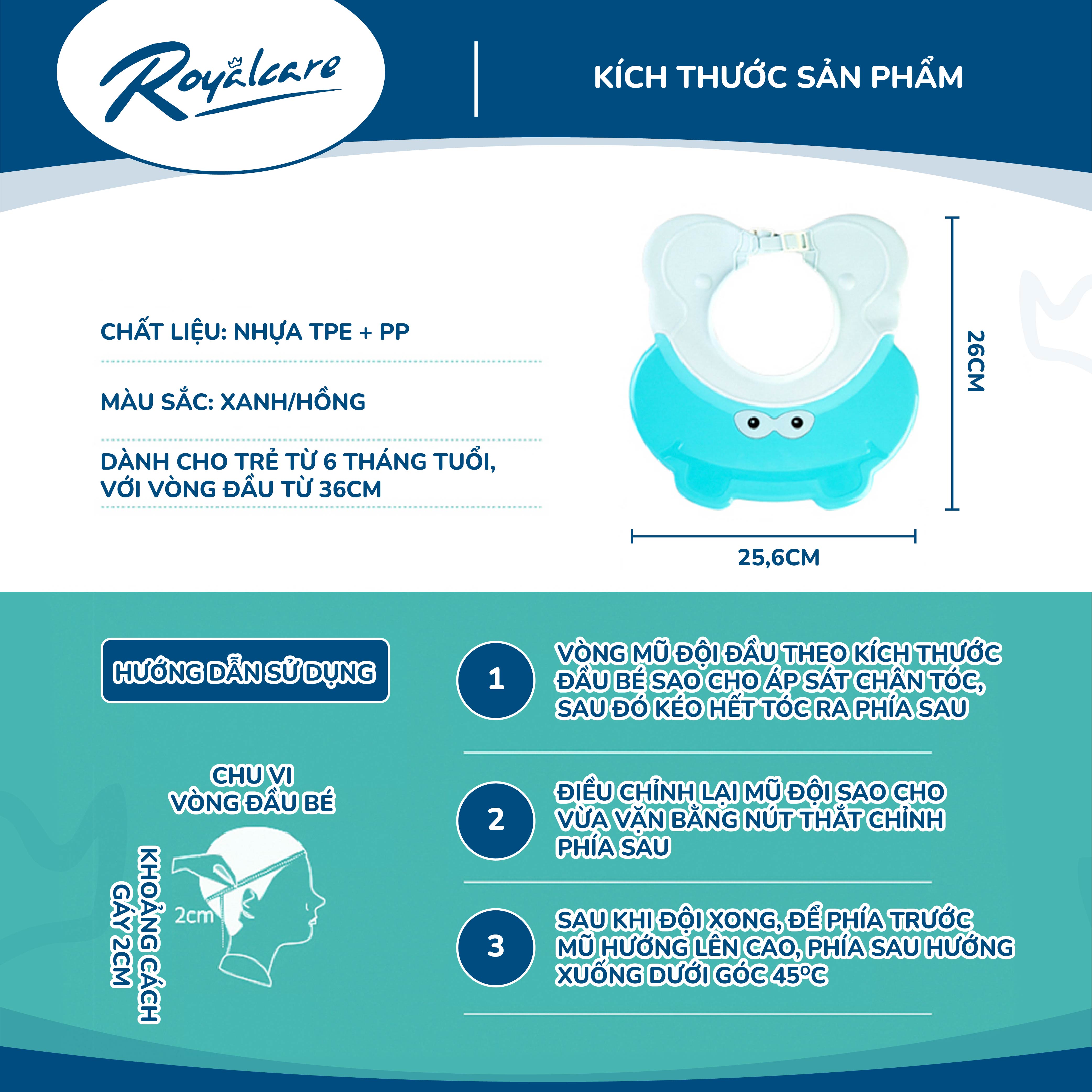 Mũ gội đầu hà mã - Royalcare