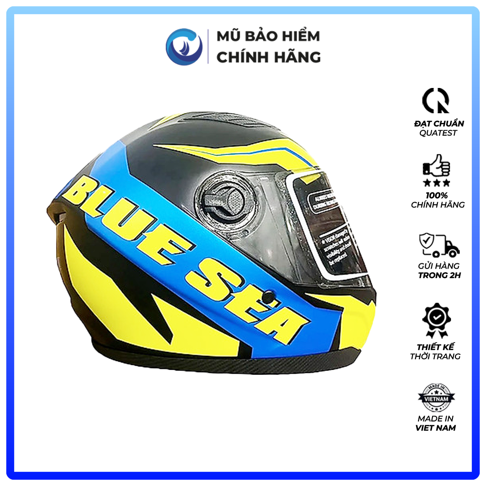 mũ bảo hiểm full face blue sea - blf a105 - thời trang cá tính 4