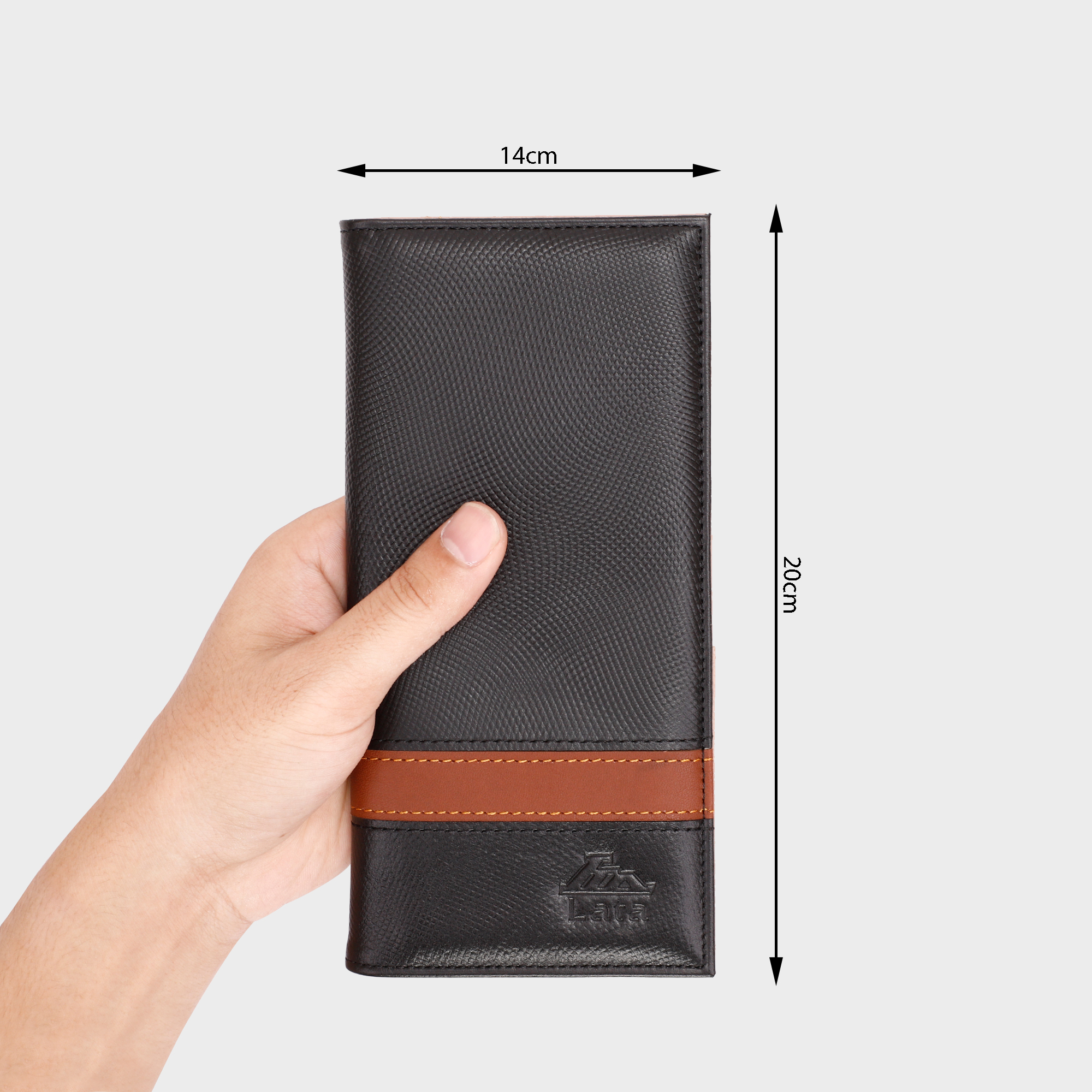 Ví nam da bò Lata ( Thời trang nam - Ví da thật LVN54 )