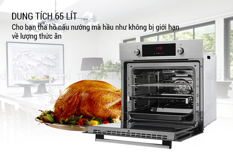 Lò Nướng Âm Tủ Amica EBS 7551FINE SOFT (65 Lít) - Hàng Chính Hãng