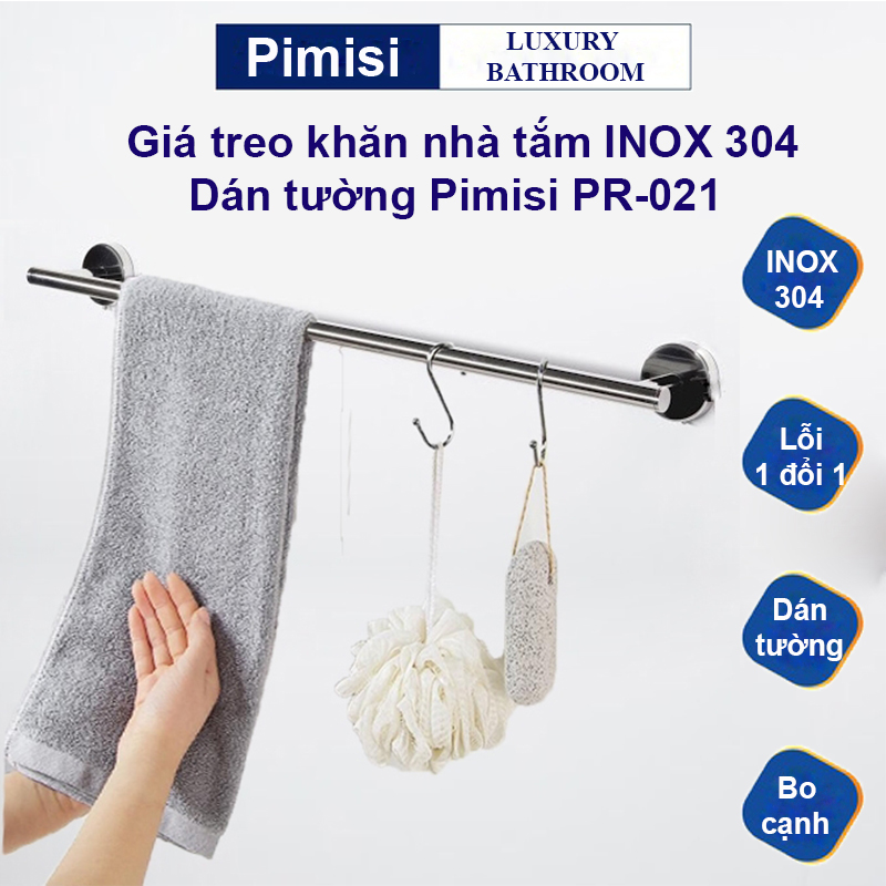 Giá treo khăn tắm dán tường Pimisi PR-021