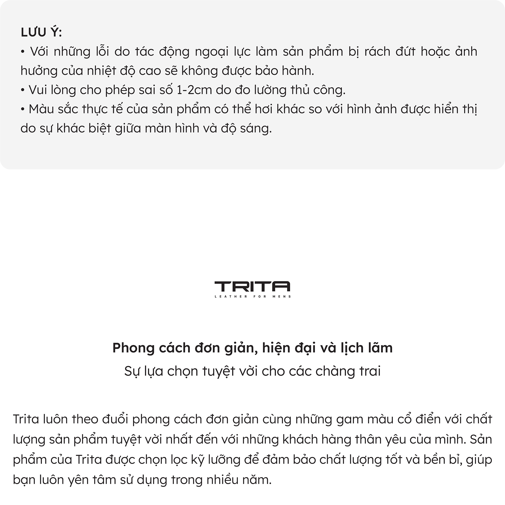 Ví nam da bò Trita ( Thời trang nam dáng ngang basic - Ví da RVN23 )