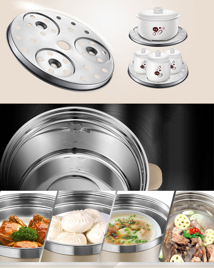Bear (Bear) electric stew pot stewed stainless steel electric stew pot stew soup soup pot porridge pot DDZ-125TC 2.5L