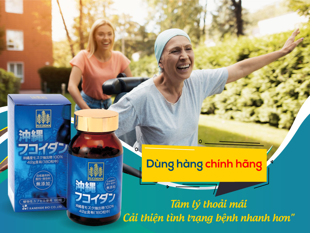 Viên Uống Kanehide Bio Fucoidan Okinawa Hộ Trợ Ức Chế Tăng Trưởng Tế Bào Ung Thư - Hộp 180 Viên