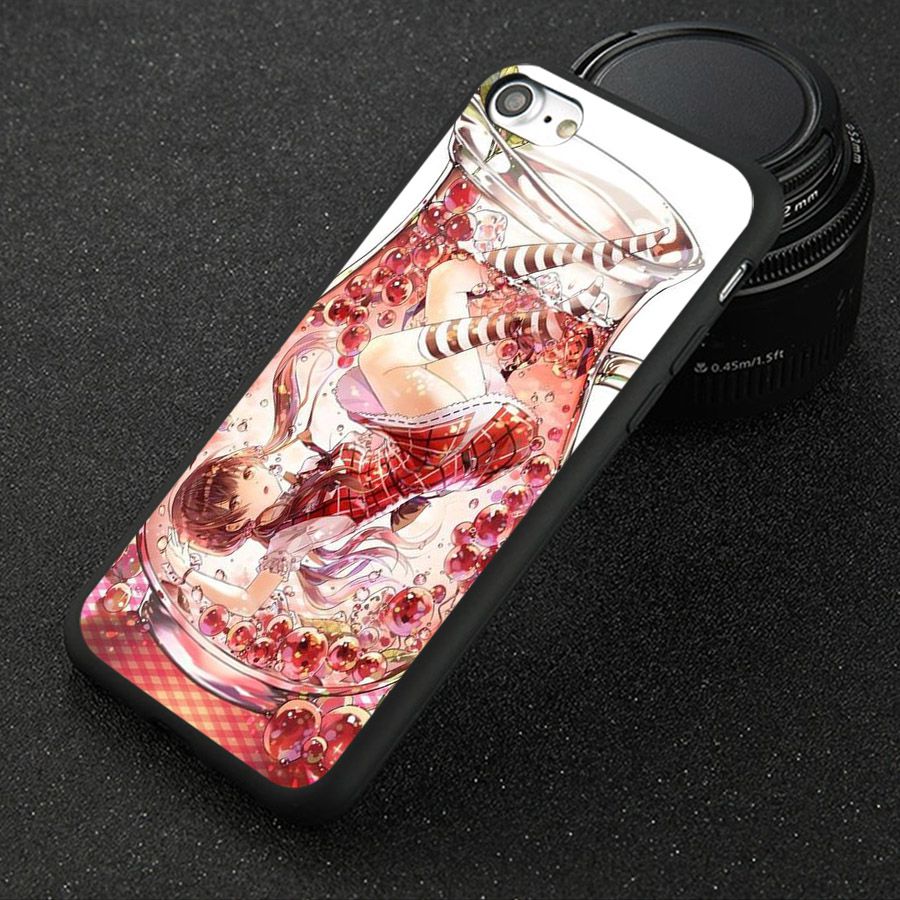 Ốp điện thoại kính cường lực cho máy iPhone 5/5s/se - Cô Bé Trong Chiếc Lọ Thủy MS CBTCL028