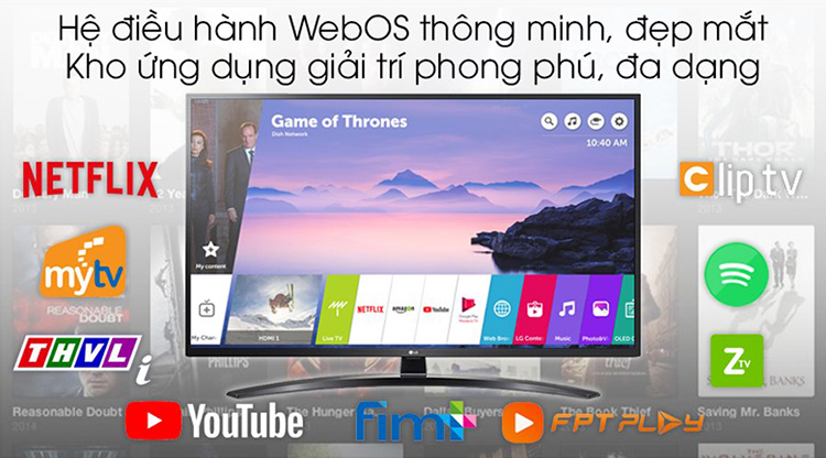 Smart Tivi LG 55 inch 4K 55NANO81TNA - Hàng Chính Hãng