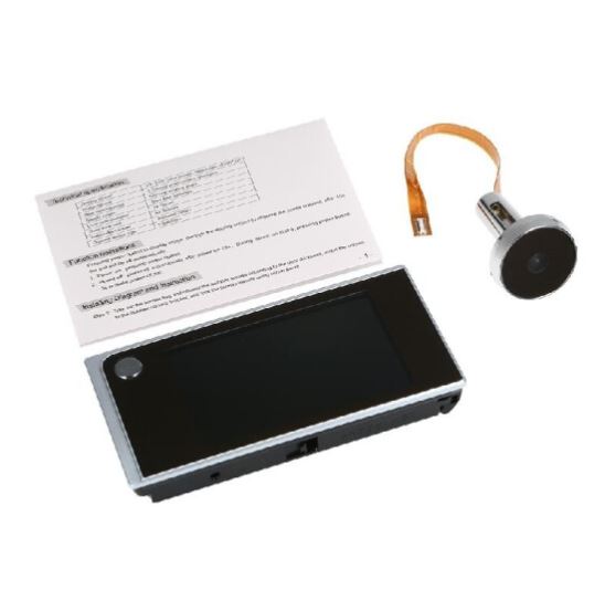 Digital Door Camera 3.5inch LCD Color Screen 120 Degree Peephole Viewer Door Eye Viewer (Batteries are not included)