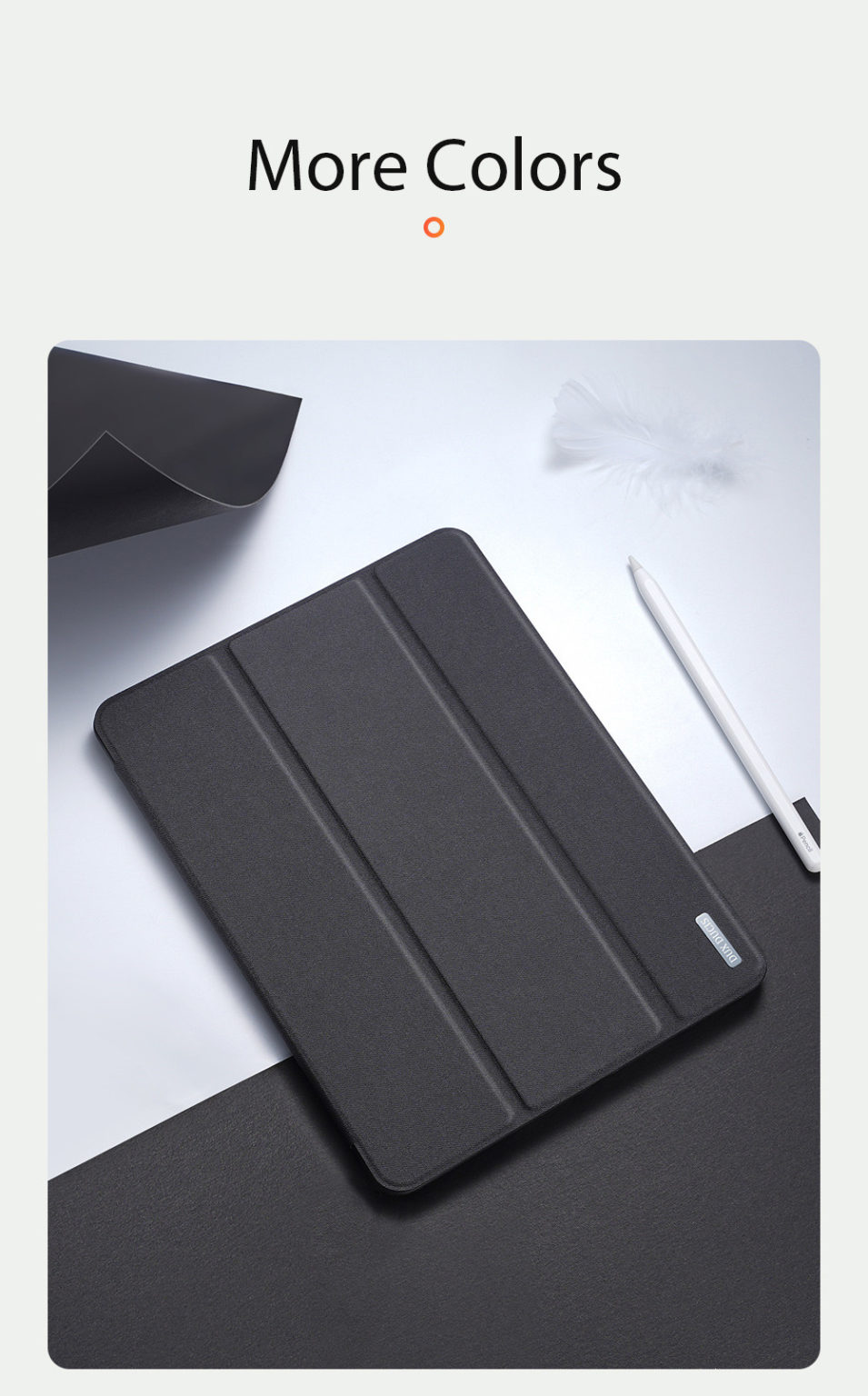 Bao Da Dành Cho iPad 7/8/9 10.2 Dux Ducis Domo Series Có Khe Cắm Bút, Tự Động Tắt Mở - Hàng Chính Hãng