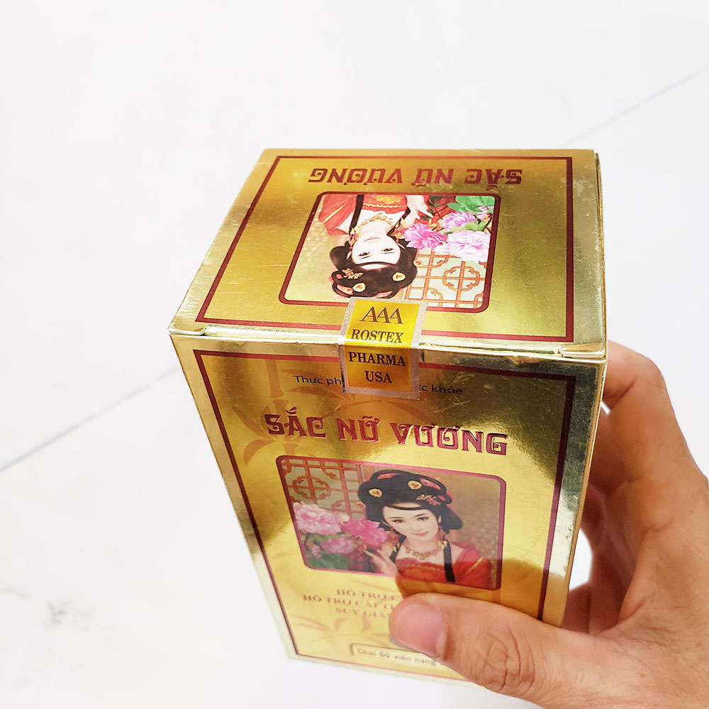 Sắc Nữ Vương hỗ trợ làm đẹp da, cải thiện sinh lý, điều hoà kinh nguyệt phụ nữ hộp 60 viên