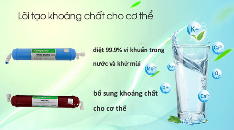 Máy Lọc Nước 6 Lõi Vỏ VTU Kangaroo KG08VTU