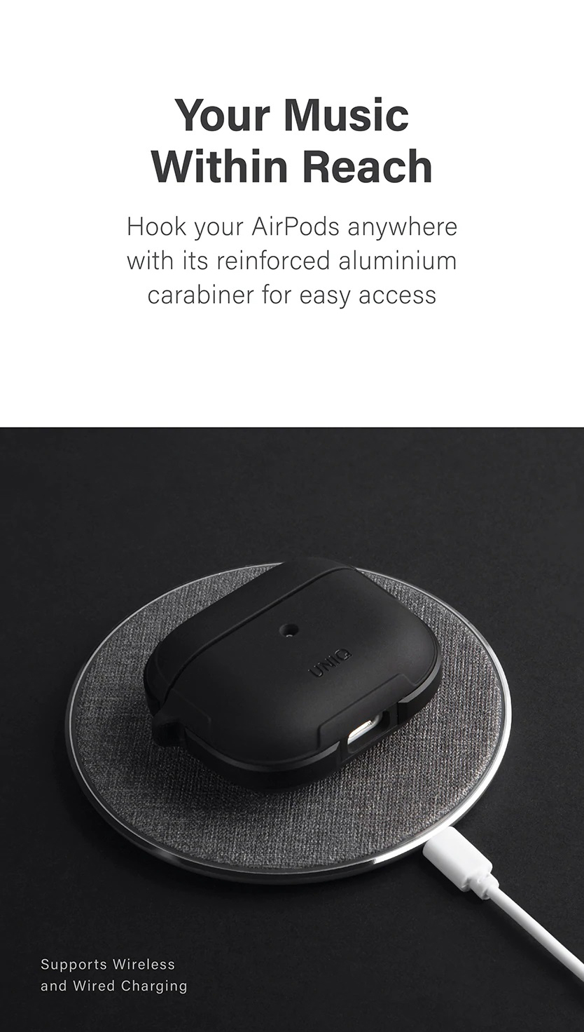 Ốp Case Bảo Vệ Cao Cấp Thương Hiệu UNIQ Valencia Antimicrobial dành cho Airpods 3 - Hàng Chính Hãng