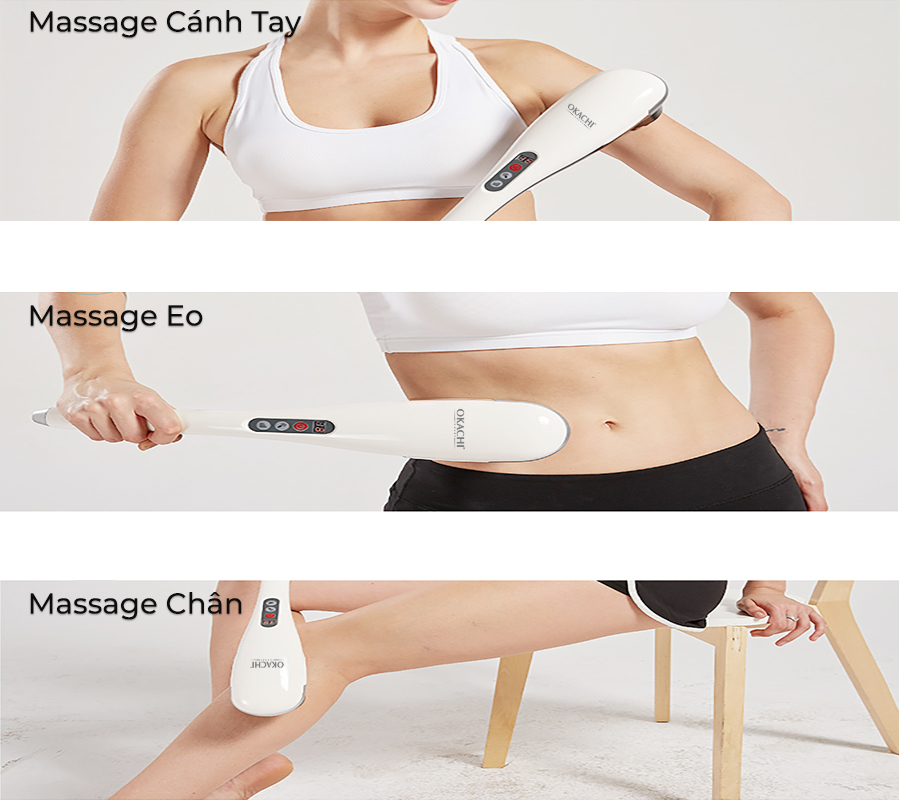 Máy massage cầm tay OKACHI JP-650E