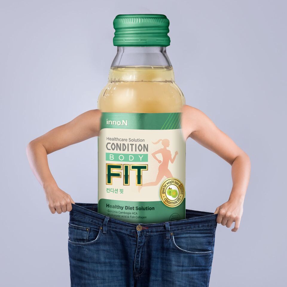 Nước Uống Hỗ Trợ Giảm Cân Hiệu Quả, Tăng Miễn Dịch,  CONDITION Body Fit inno.N, Chống Lão Hóa Da (100ml x 1 chai, 10 chai )