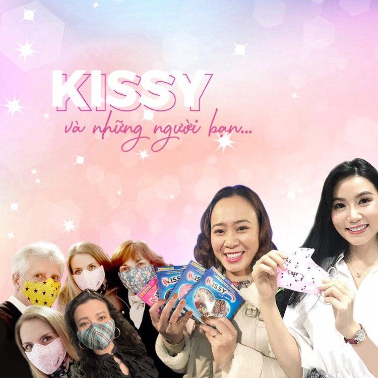 Combo Khẩu Trang Kissy BỘ Y TẾ KHUYÊN DÙNG Chống Bụi Mịn Màu Trơn Phong Cách Gia Đình 4 người