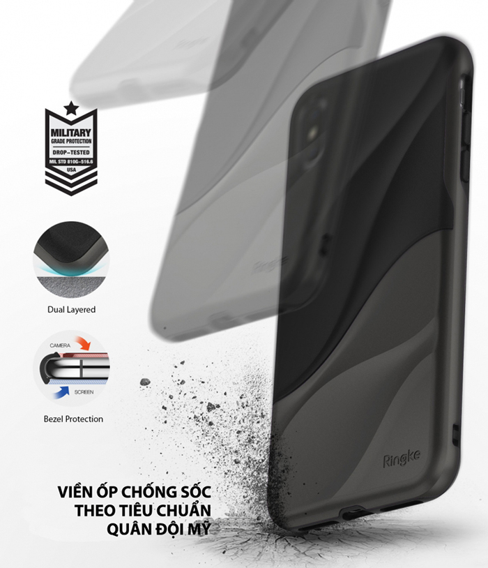 Ốp lưng iPhone Xs Ringke Wave