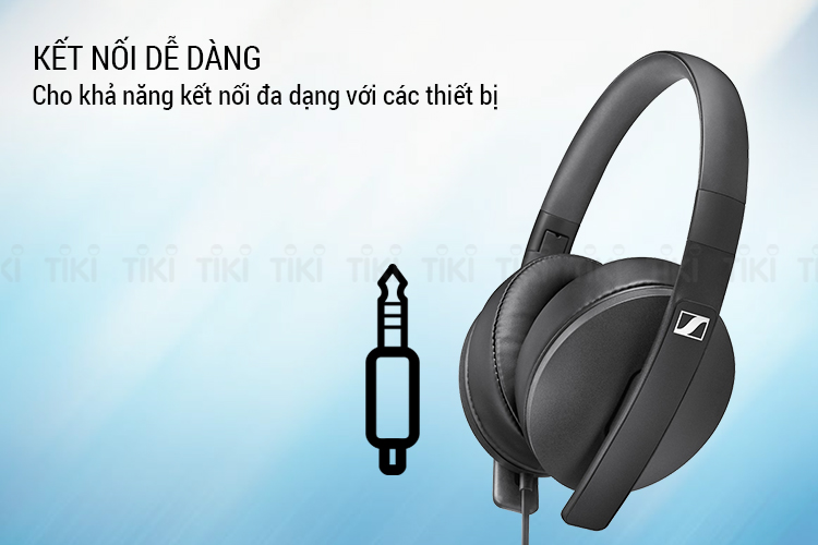 Tai Nghe Có Dây Chụp Tai Over-ear Sennheiser HD 300 - Hàng Chính Hãng