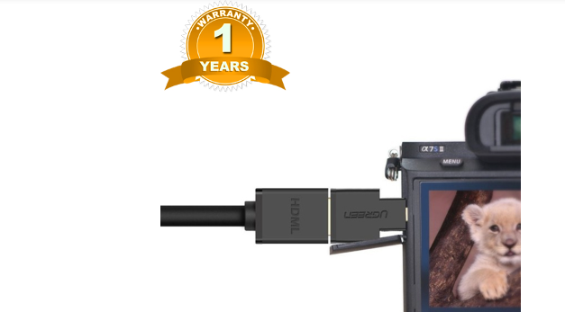 Đầu Chuyển Đổi Ugreen MicroHDMI Male Sang HDMI Female 20106 - Hàng Chính Hãng
