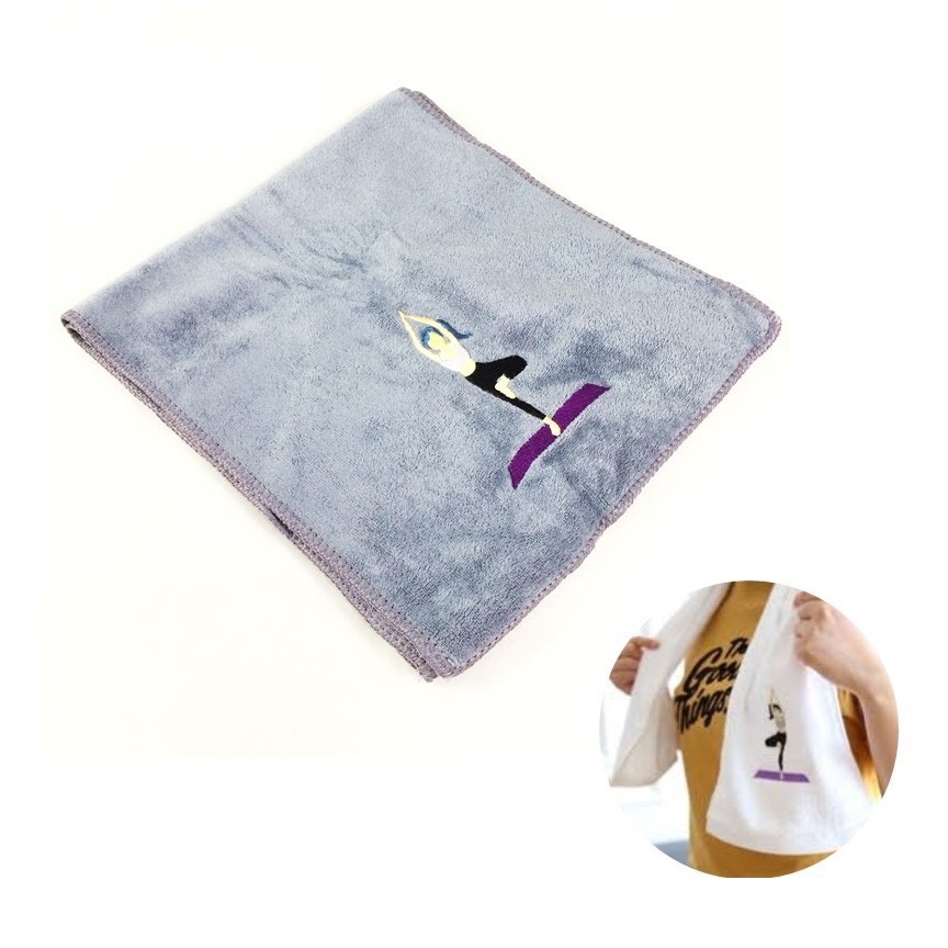 Khăn lau mồ hôi tập Yoga,Khăn cotton thể thao lau siêu  thấm mồ hôi (ảnh và video thực tế)