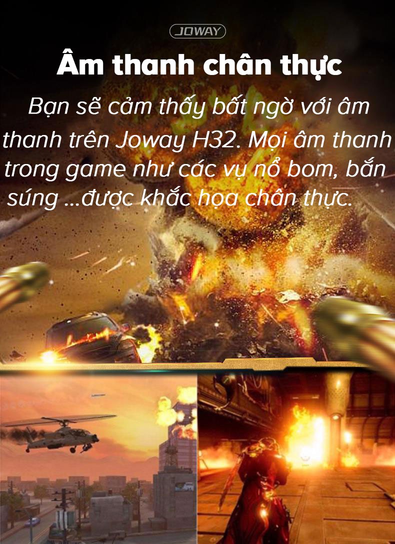 Tai Nghe Bluetooth Bluetooth Âm Thanh Vòm 3D Joway H32 - Hàng Nhập Khẩu