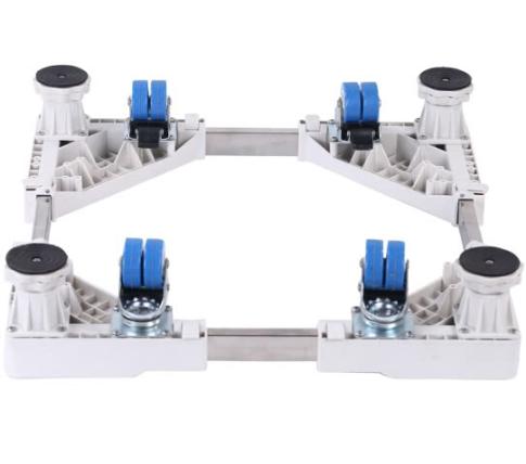 Beishi (beishi) reinforced mobile washing machine base frame bracket refrigerator base frame Siemens beauty Haier Little Swan increased moisture DZ-4L4J (4 fixed feet + 4 double wheels)