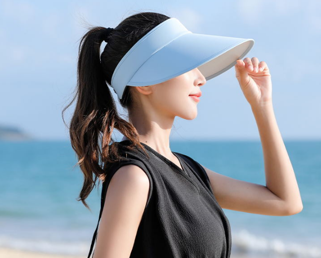 Mũ rộng vành chống nắng nửa đầu phong cách Hàn