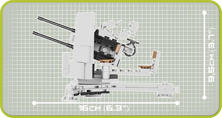 Đồ Chơi Lắp Ráp Súng Phòng Không 2CM COBI - 2186