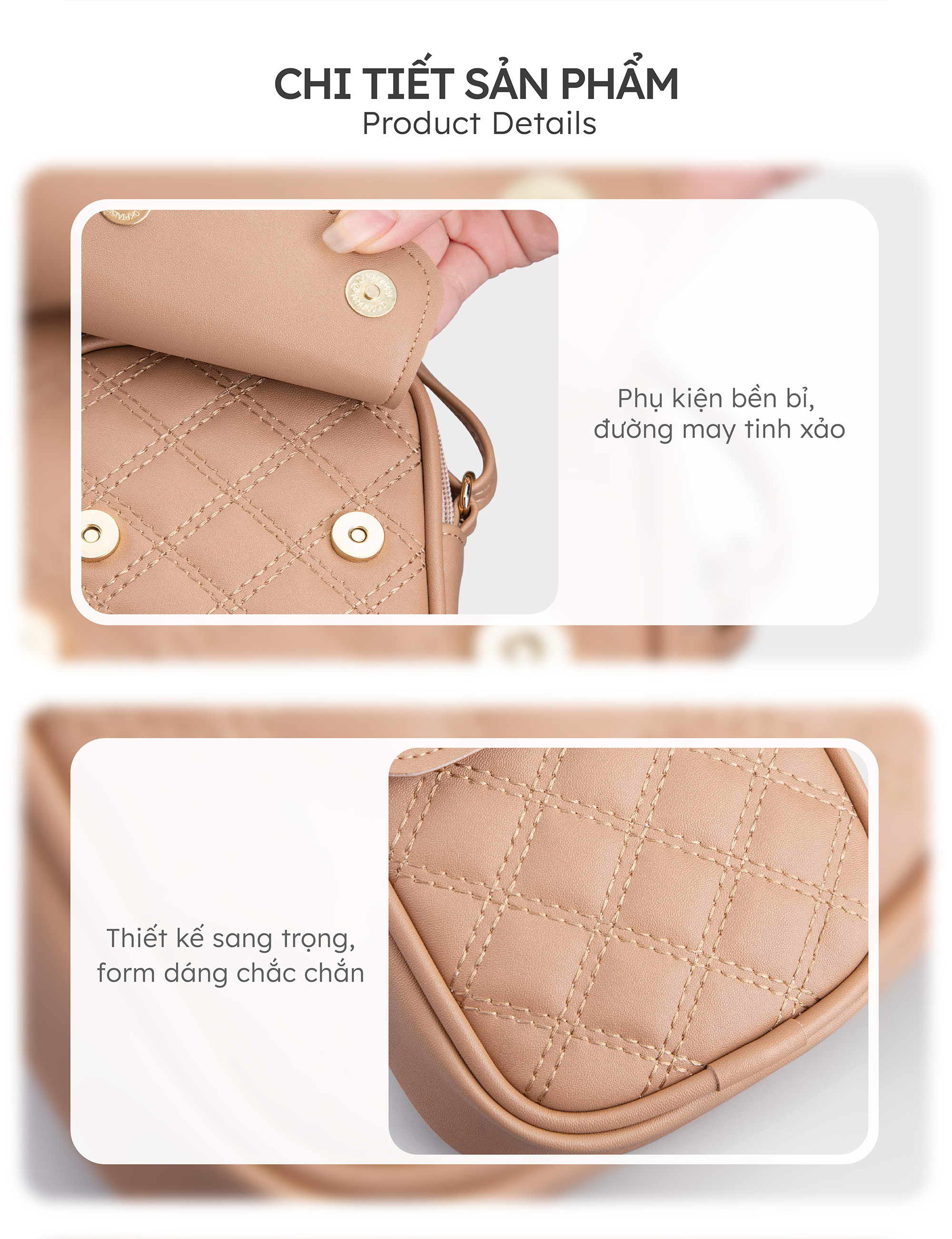 Túi Yuumy ( Thời trang nữ đi chơi size 11 - Túi đeo chéo da Seasand YN150 )