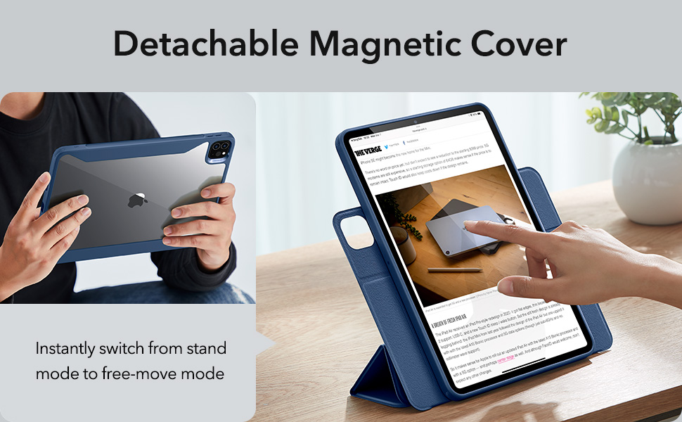 Bao Da dành cho iPad Pro 11 inch 2022 ESR Rebound Hybrid Case 360 - Hàng Chính Hãng