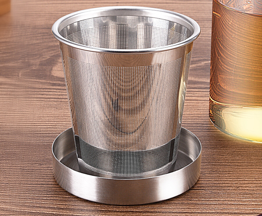 Ly Lọc Trà Thuỷ Tinh Chịu Nhiệt Green Beads lvzhu A1041-a 480ml