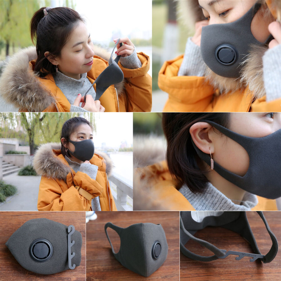 3PCS Xiaomi Smartmi Anti-Pollution Air Sport Face Mask Respirators Block PM2.5 Haze Anti-haze Adjustable Ear Hanging 3D Design Com 3PCS Xiaomi Smartmi Anti-Pollution Air Sport Face Mask Respirators Block PM2.5 Haze Anti-haze Adjustable Ear Hanging 3D Design Com